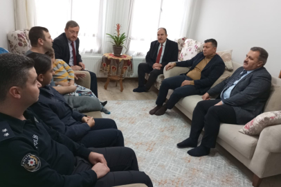 BANAZ KAYMAKAMI CUMA EMEÇ'TEN GAZİ ZİYARETİ