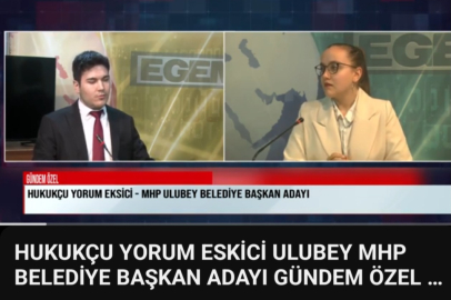 MHP ULUBEY BELEDİYE BAŞKAN ADAYI YORUM ESKİCİ EGEM TV'YE KONUK OLDU