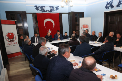 MEHMET ÇAKIN UŞİMDER'İ ZİYARET ETTİ