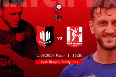 UŞAK SPOR - BALIKESİR SPOR MAÇI 16. 30 DA
