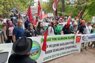 GEDİZ AKDAĞ’IN DOĞASINI KORUMA VE DAYANIŞMA YÜRÜYÜŞÜ YAPILDI