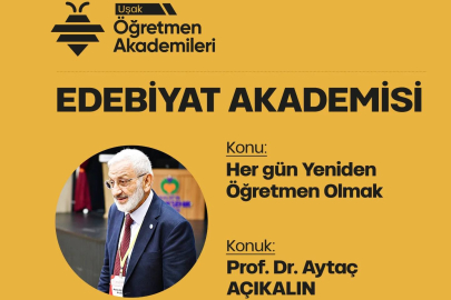 Uşak Öğretmen Akademileri | Edebiyat Akademisinin misafiri  eğitimci yazar Prof. Dr. Aytaç AÇIKALIN