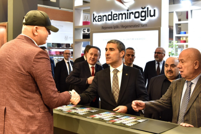 UŞAK VALİSİ NACİ AKTAŞ PROF DR İSKENDER PALA VE İPLİK FUARINI ZİYARET ETTİ