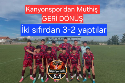 KANYONSPOR U15- BÖLMESPOR MAÇINDA SÜPER LİG HAVASI VARDI (Özel video haber)