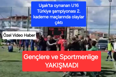 UŞAK'TA OYNANAN U16 TÜRKİYE ŞAMİYONASINDA ÇIKAN OLAYLAR ÜZÜCÜYDÜ