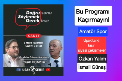 RAGIP BAYRAKTAR'IN DA KATILACAĞI CANLI YAYINLANACAK BU PROGRAMI KAÇIRMAYIN