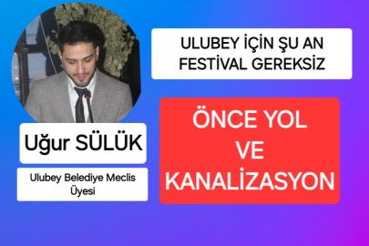 UĞUR SÜLÜK "ULUBEY'DE TAMİR EDİLEN YOLUN DA TAMİRE İHTİYACI VAR"