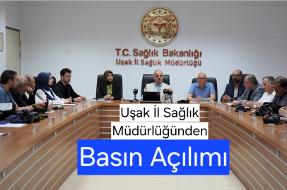 Uşak İl Sağlık Müdürlüğünde basınla tanışma toplantısı yapıldı