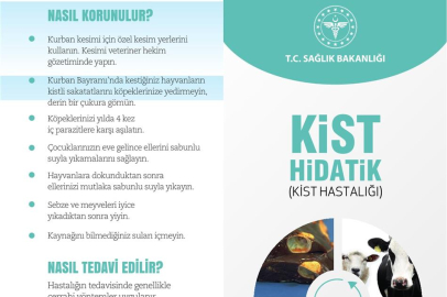 SAĞLIK İL MÜDÜRLÜĞÜ KURBANDA KİST HİDATİK HASTALIĞI İÇİN UYARDI