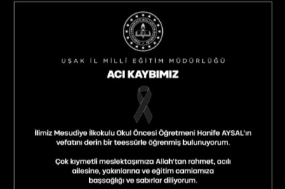 UŞAK İL MİLLİ EĞİTİM MÜDÜRÜ HALİL YÜCEL BAŞSAĞLIĞI MESAJI YAYINLADI