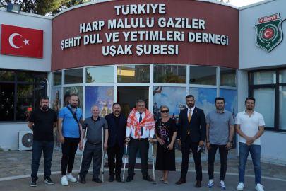 Kent Konseyi Türkiye Harp Malulü Gaziler, Şehit Dul ve Yetimleri Derneği Uşak Şubesini ziyaret etti