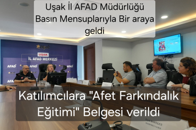 Uşak AFAD İl Müdürü Yasemin BEBEK " Stratejik Planımız İllerdeki Afet Riskini azaltmak"