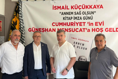 GAZETECİ İSMAİL KÜÇÜKKAYA'NIN GÜNEŞHAN MENSUCATTA İMZA GÜNÜ VARDI