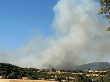 Uşak’ta iki ayrı noktada yangın