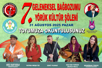 7. BAĞBOZUMU VE YÖRÜK ŞENLİĞİ 31 AĞUSTOS’DA MANİSA SANCAKLI İĞDECİK’TE