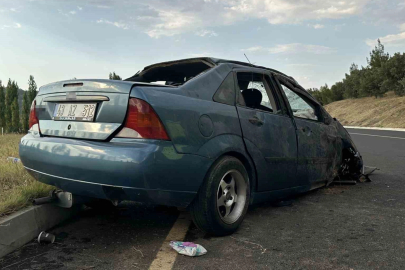 Uşak’ta otomobil takla attı: 5 yaralı