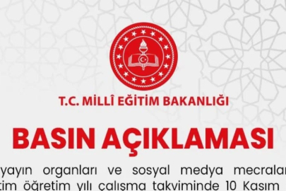 UŞAK İL MİLLİ EĞİTİM MÜDÜRLÜĞÜ BAKANLIĞIN BASIN BİLDİRİSİNİ PAYLAŞTI