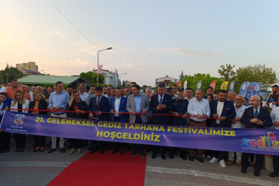 21. GELENEKSEL GEDİZ TARHANA FESTİVALİ COŞKULU BİR TÖRENLE AÇILDI