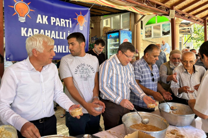AK PARTİ MİLLETVEKİLİ FAHRETTİN TUĞRUL KARAHALLI'DA AŞURE İKRAM ETTİ