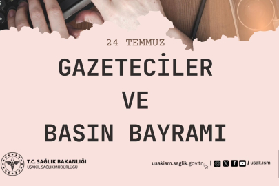 Uşak İl Sağlık Müdürlüğü Basın Bayramını Kutladı