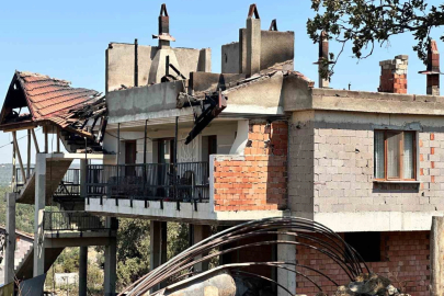 Uşak’taki orman yangını kısmen kontrol altında