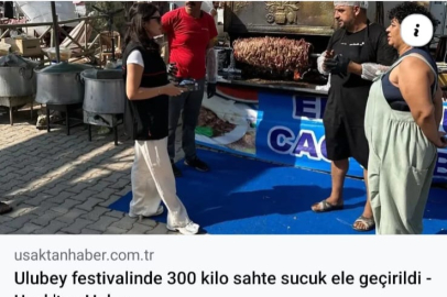 Sahte sucuk haberine Ulubey İlçe tarım ve orman müdürlüğünden açıklama yapıldı