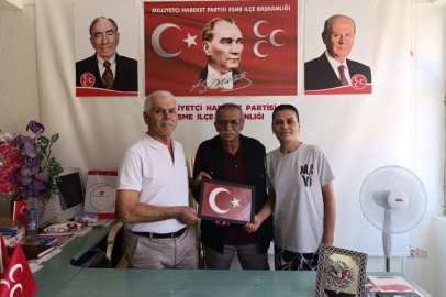 MHP EŞME İLÇE TEŞKİLATINA İZMİR'DEN MİSAFİRLER VARDI
