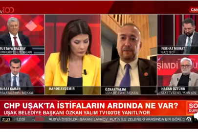 ÖZKAN YALIM TV100'DE KONUŞTU "KAYBEDECEKLERİNİ ANLAYINCA İSTİFA ETTİLER"