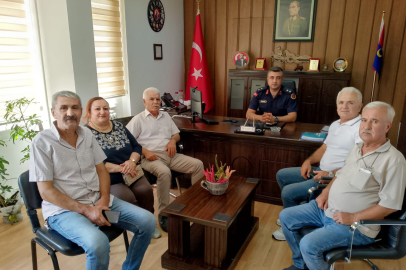 EŞME MHP'DEN YENİ KOMUTANA HOŞGELDİN ZİYARETİ
