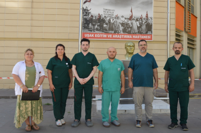 Uşak Eğitim ve Araştırma Hastanesinde üzüntünün yanında  organ bağışı sevinci yaşandı