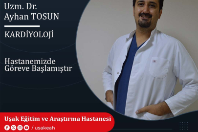 Uşak Eğitim ve Araştırma Hastanesine Yeni Kardiyoloji Uzmanı