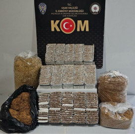 Uşak’ta kaçak tütün ve makaron operasyonu