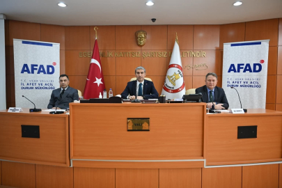 Uşak'da İl Afet Risk Azaltma Planı Değerlendirildi