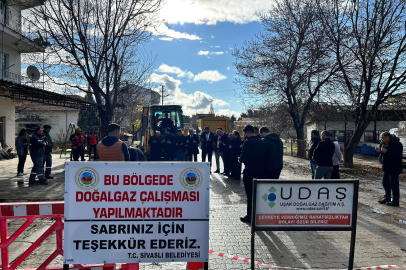 Sivaslı'da Doğalgaz Çalışmaları Başladı