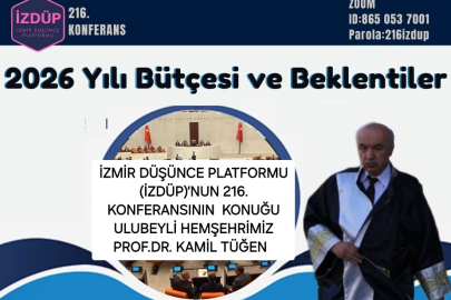 Hemşehrimiz Prof. Dr. Kamil TÜĞEN 2026 Bütçesi ve Beklentiler hakkında Konuşacak