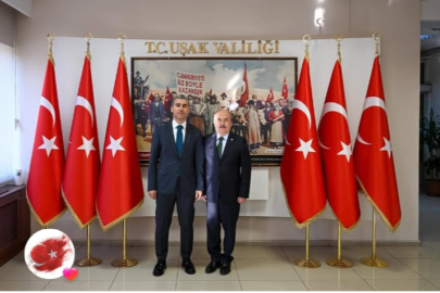 Uşak Üniversitesi Rektörü Uşak Valisini Ziyaret Etti