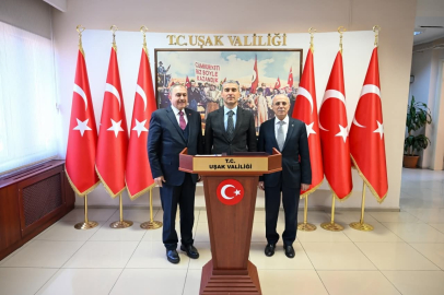 Prof. Dr. Veysel Eroğlu Uşak Valiliğine Ziyarette Bulundu