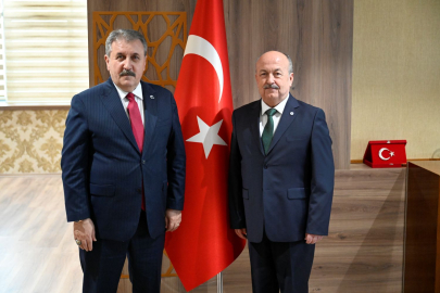 BBP Genel Başkanı Mustafa Destici’den Uşak Üniversitesi Rektörü Prof. Dr. Ahmet Demir’e Hayırlı Olsun Ziyareti