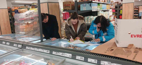 Hisarcık’ta satışa sunulan ürünlere yönelik denetim yapıldı