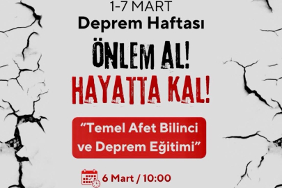 Ulubey Gençlik ve Spor İlçe Müdürlüğünde Öğrencilere Temel Afet Bilinci