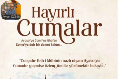 Yazarımız Ayhan ÖZBEK'in "Hayırlı Cumalar" kitabı KTB Yayınlarından Çıktı