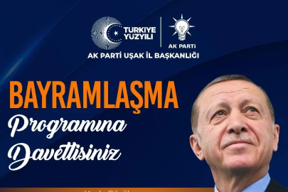 Ak Parti Uşak Teşkilatı Bayramlaşmayı Arefe Gecesi Yaptı