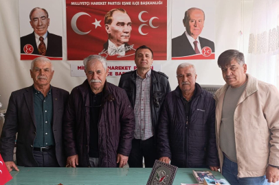 MHP EŞME TEŞKİLATİNA KOMŞU İLÇEDEN ZİYARET VARDI