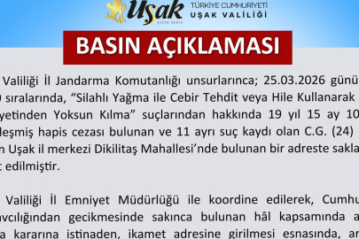 Uşak Valiliği vefat eden firari hükümlü hakkında açıklama yaptı