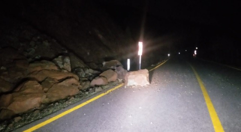 Emet’te toprak kayması