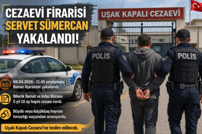 Cezaevi Firarisi Banaz’da Yakalandı...