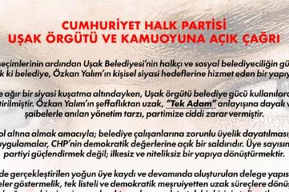 CHP UŞAK'TA İSTİİFA ÇAĞRILARI DALGA DALGA BÜYÜYOR