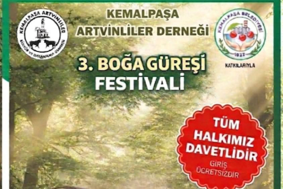 KEMALPAŞA 3. BOĞA GÜREŞİ FESTİVALİ 3 MAYIS’TA AKALAN ARENADA