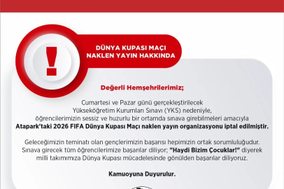Uşak’ta YKS nedeniyle maç yayını organizasyonunu iptal edildi
